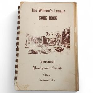 Vintage Ohio Regional Cookbook Women's League Immanuel Presbyterian Church